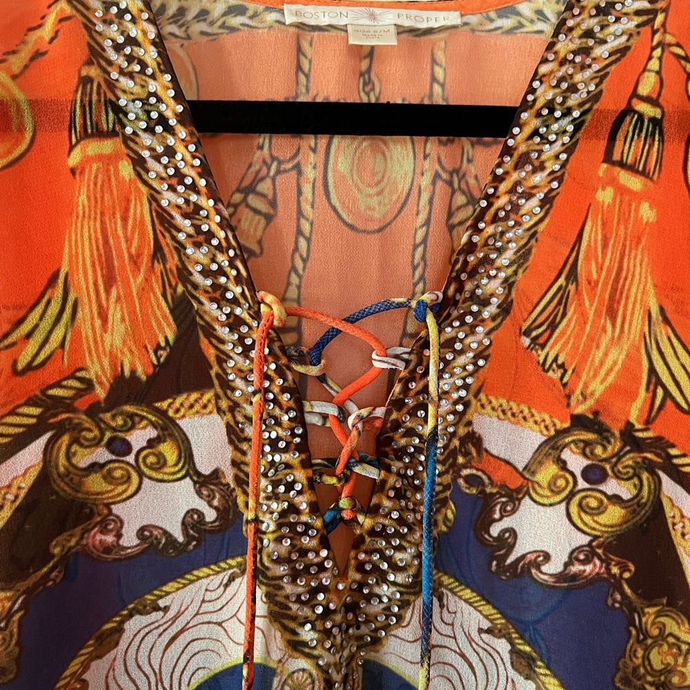 Boston Proper multi colored kaftan - Picture 3 of 7